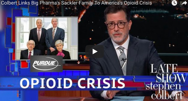 Big Pharma’s Sackler Family Linked To America’s Opioid Crisis